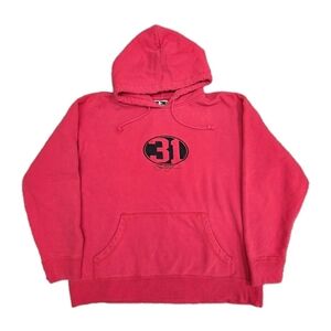 Red Hoodie with Number Graphic